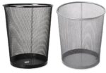 Cesto Oficina Papelero Tacho De Basura Metalico Grande