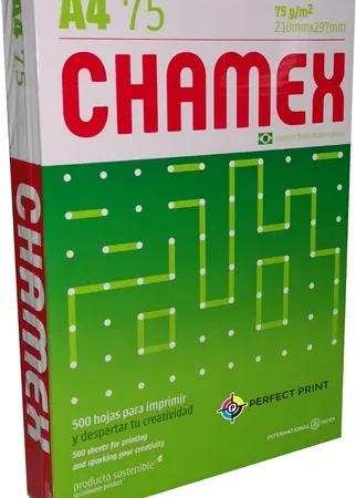 Resma A4 De 75 Gramos Chamex X 500 Hojas