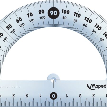 Transportador Maped Escolar 180° 10 cm.