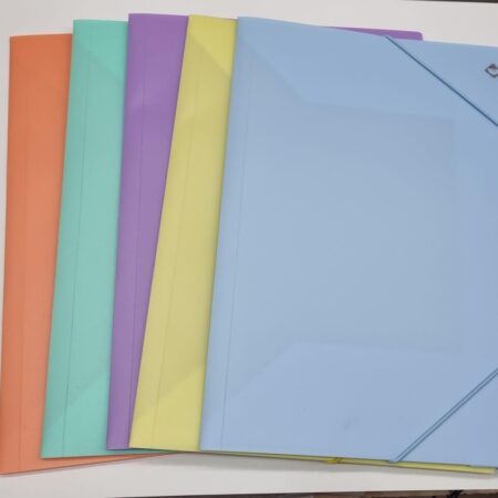 Carpeta 3 Solapas Oficio N°5 Pastel