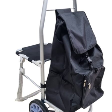 CARRO CHANGUITO DE COMPRA CON SILLA PLEGABLE