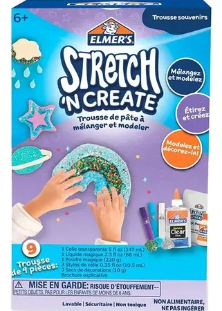 Kit Slime Elmers Stretch Keepsakes Masa Pegajosa X9 Piezas
