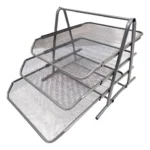 Bandeja Portapapeles Metal X3 Pisos PLATA