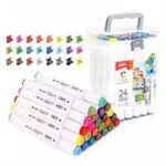 Marcadores Deli Doble Punta Fina / Biselada Valija X24