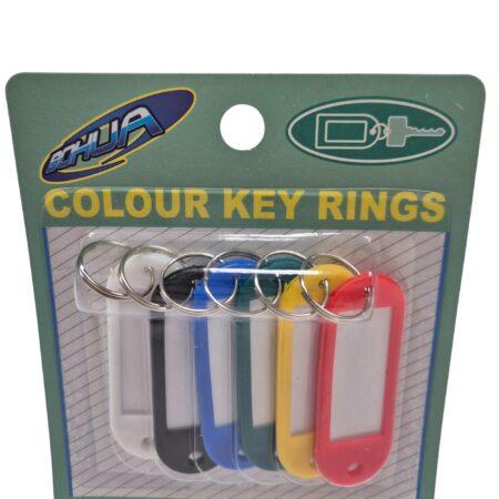Llavero Identificador Plastico Con Rotulo x6