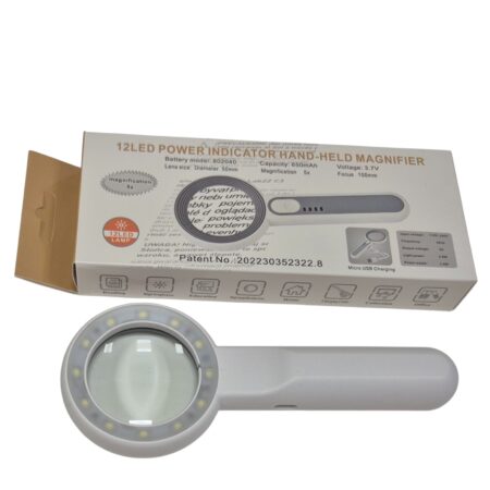 Lupa 50mm Con Luz Led 4 Intensidades Cable USB