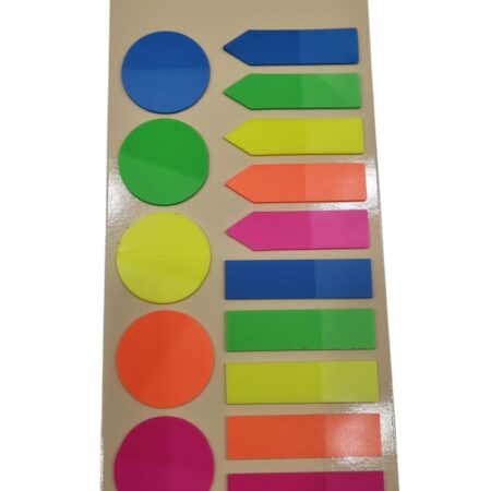 Set De Notas Adhesivas Fluo Circular y Fechas