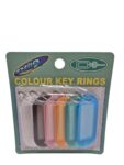 Llavero Identificador Plastico Con Rotulo Translucido x6