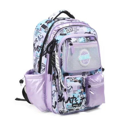 Mochila Chimola Coquette Espalda 17" Blockcore purple