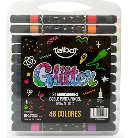 Marcador Talbot Doble Punta Valija X24u Al Agua