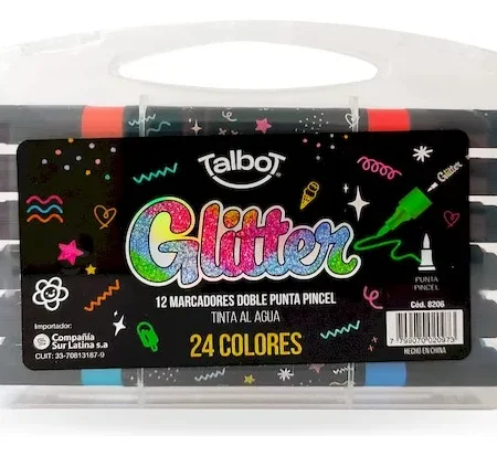 Marcador Talbot Doble Punta Valija X12u Al Agua