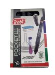 Marcador Trabi Indeleble Punta Fina Pocket 111 x12 Negro