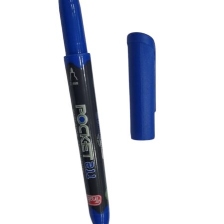 Marcador Trabi Indeleble Punta Mediana Pocket 211 x1 Azul
