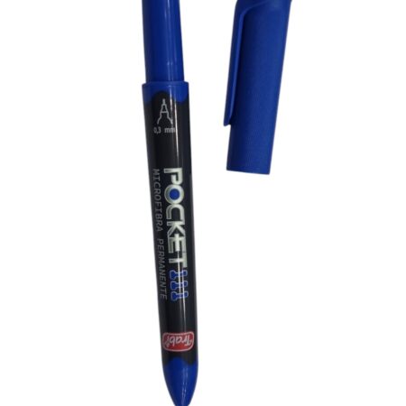 Marcador Trabi Indeleble Punta Mediana Pocket 111 x1 Azul