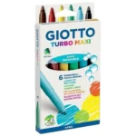 Marcadores Giotto X6 Lavables Turbo Maxi