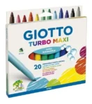Marcadores Giotto X20 Lavables Turbo Maxi