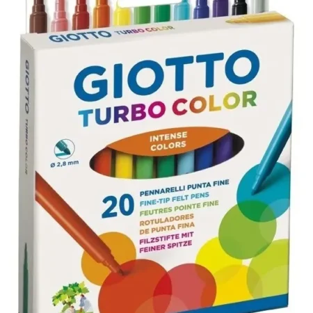 Marcadores Giotto X20 Lavables Turbo Color