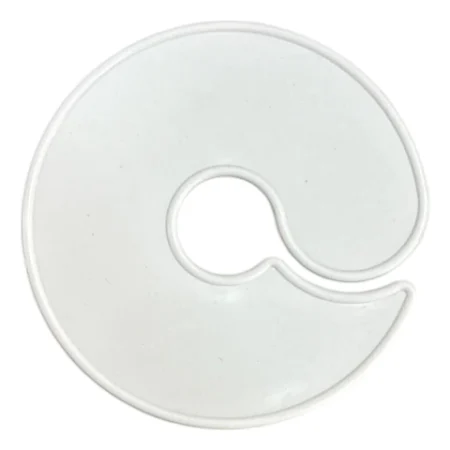 Separadores de Perchas de Plastico 13cm x10 unidades Blanco