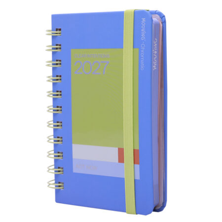 Agenda 2 Dias por Pagina Mooving 10x15 Chromatic Azul