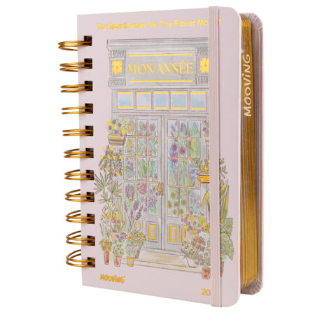 Agenda Dia por Pagina Mooving 10x15 Travel Rosa