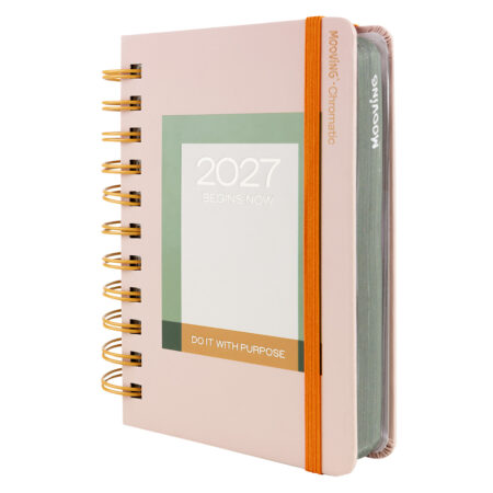 Agenda Dia por Pagina Mooving 10x15 Chromatic Coral