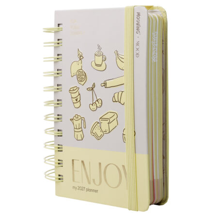 Agenda Dia por Pagina Mooving 10x15 Mood Amarillo