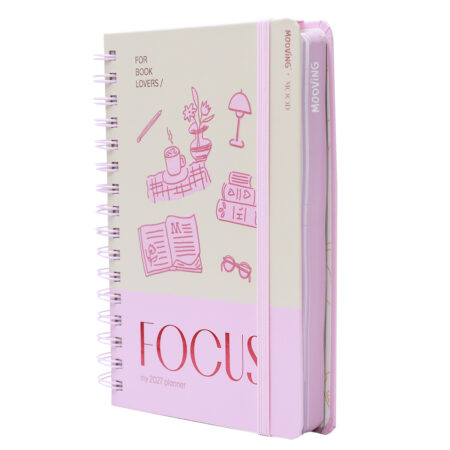 Agenda Dia por Pagina Mooving 15x21 Mood Rosa
