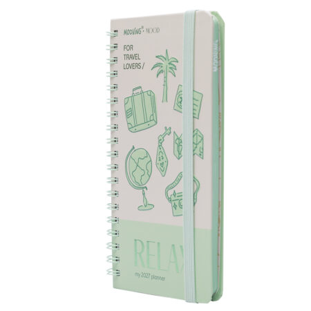 Agenda Semanal Pocket Mooving Mood Verde 17x9,2