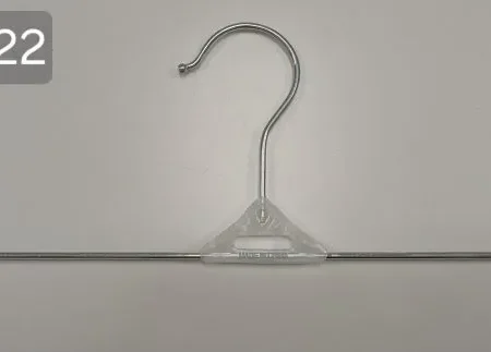 Percha De Metal con Broches Plasticos 35cm