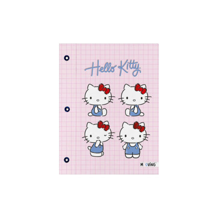 Carpeta Mooving Escolar C/ Cordon Dos Tapas Nº3 HELLO KITTY ROSA